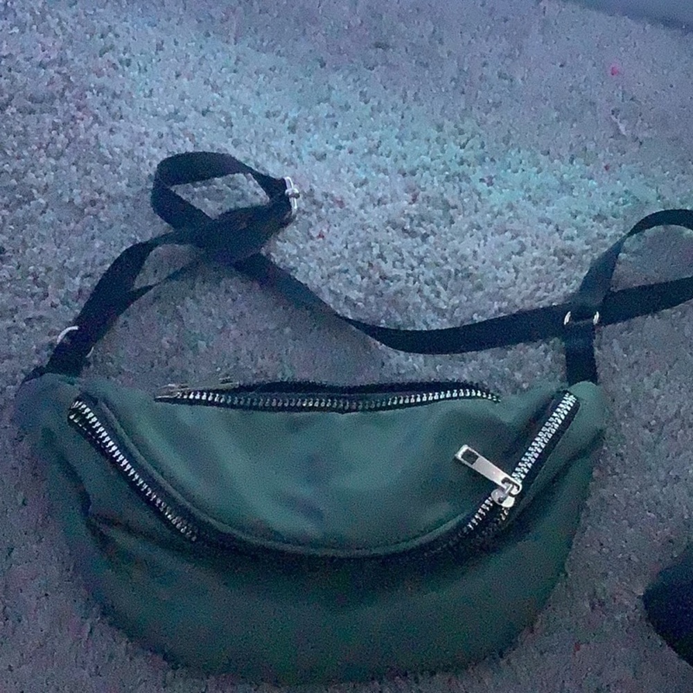 green fanny pack
